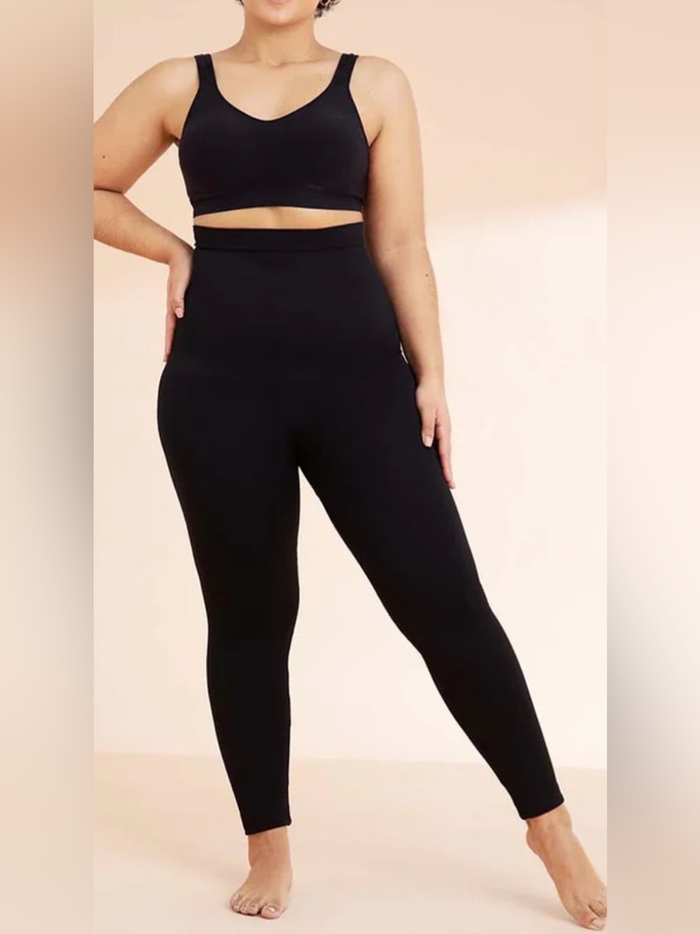 Empetua High Waisted Shaping Legging, Black, sz M